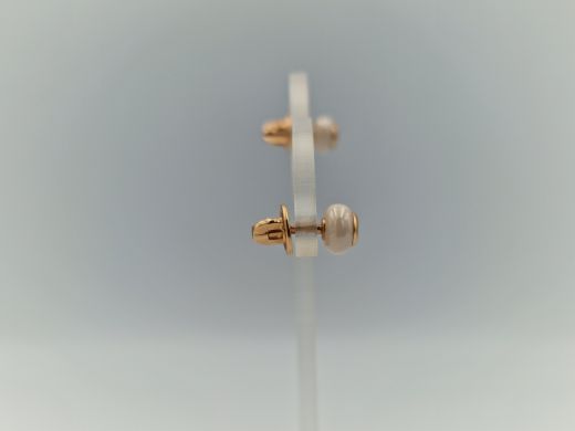 Zelta auskari ar briljantu, 2.51 g