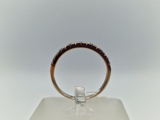 Zelta gredzens ar cirkoniju, 1.17 g, izm. 17.5