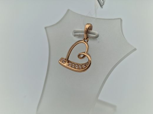 Золотой кулон с цирконом, 1.3 г