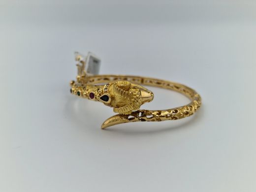 Gold bracelet with diamonds and sapphires and rubies and emeralds, 25.68 g