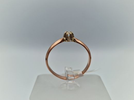 Zelta gredzens ar briljantu, 1.63 g, izm. 18