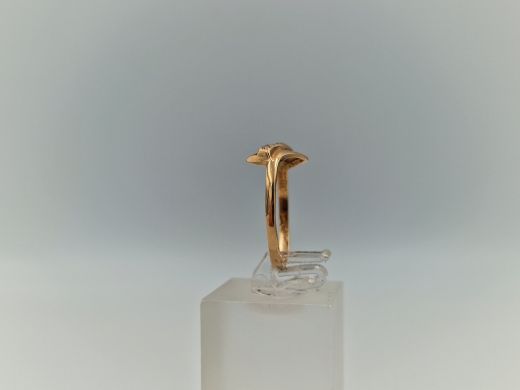 Zelta gredzens ar cirkoniju, 1.51 g, izm. 17