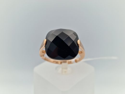 Zelta gredzens ar halcedonu, 4.74 g, izm. 17