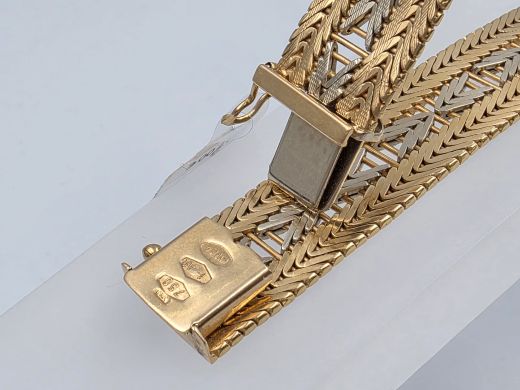 Gold bracelet, 34.56 g, size 20 cm