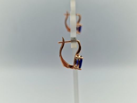 Zelta auskari ar cirkoniju, 1.96 g