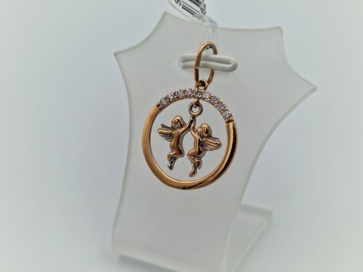 Zelta kulons ar cirkoniju, 1.61 g