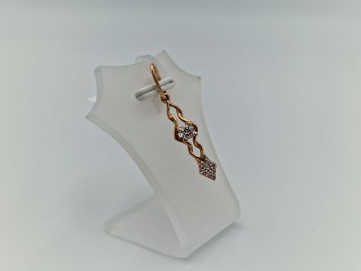 Zelta kulons ar cirkoniju, 1.02 g