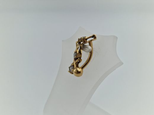 Золотой кулон с цирконом, 1.54 г