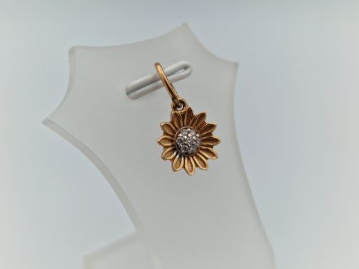 Zelta kulons ar cirkoniju, 0.8 g