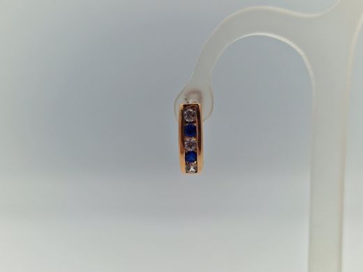 Zelta auskari ar cirkoniju, 2.12 g