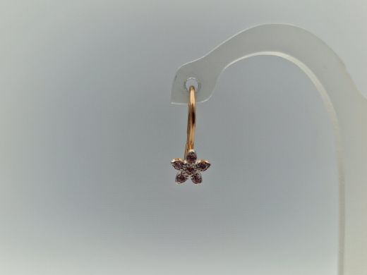 Zelta auskari ar cirkoniju, 0.85 g