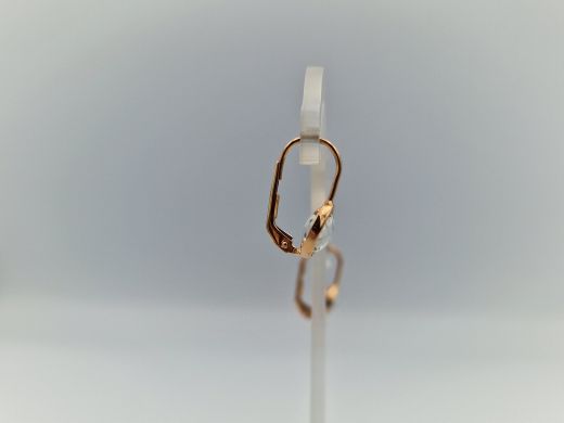 Zelta auskari ar ametistu, 2.26 g