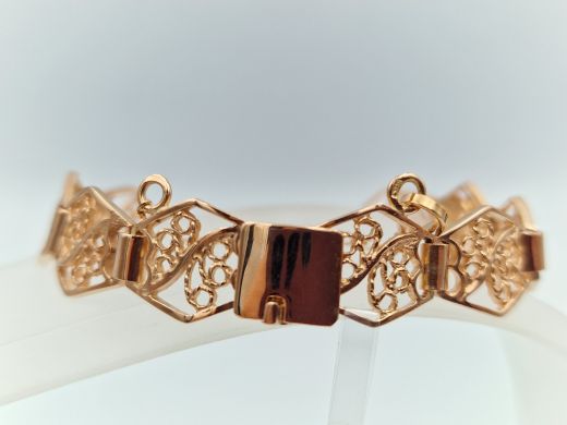 Zelta rokassprādze, 11.57 g, izm. 16