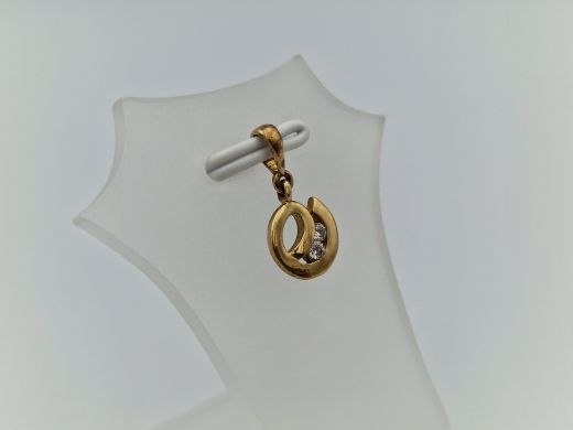 Zelta kulons ar cirkoniju, 0.68 g