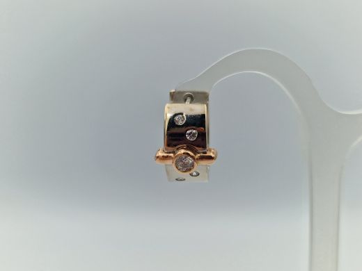 Zelta auskari ar cirkoniju, 7.78 g