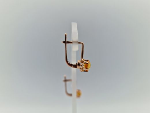 Zelta auskari ar cirkoniju, 2.67 g