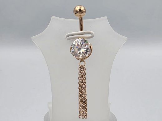 Gold ring with zircon, 2.15 g