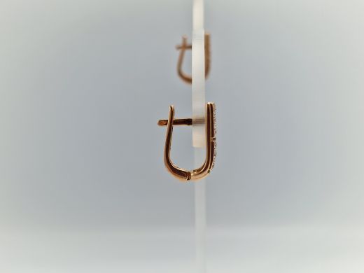 Zelta auskari ar cirkoniju, 4.57 g