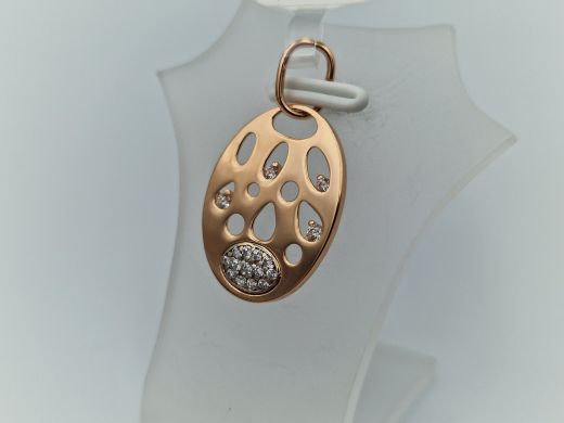 Gold pendant with zircon, 1.46 g