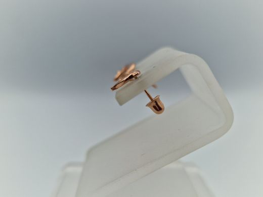 Zelta auskari ar cirkoniju, 0.46 g