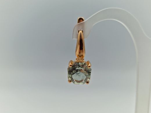 Zelta auskari ar cirkoniju, 4.62 g