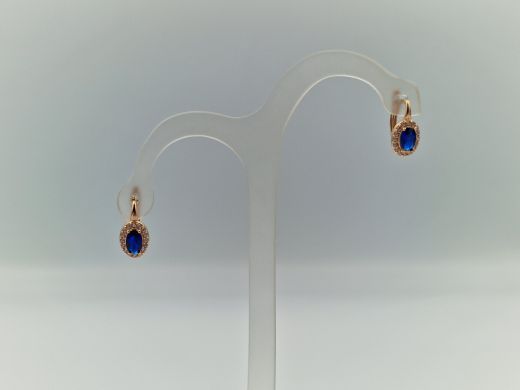 Zelta auskari ar cirkoniju, 2.29 g