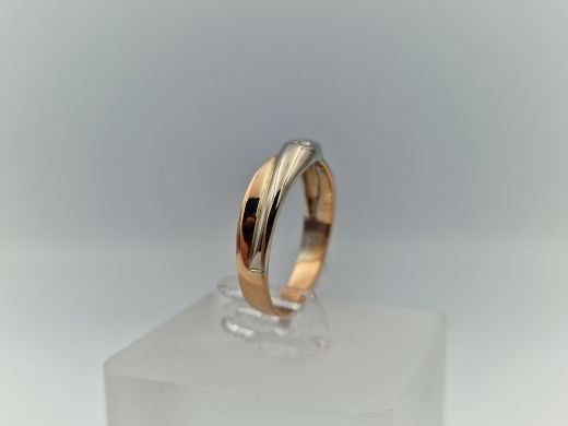 Zelta gredzens ar cirkoniju, 2.45 g, izm. 16.5