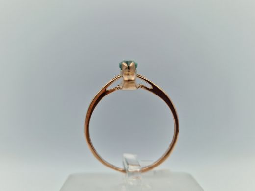 Zelta gredzens ar cirkoniju, 2.82 g, izm. 19.5