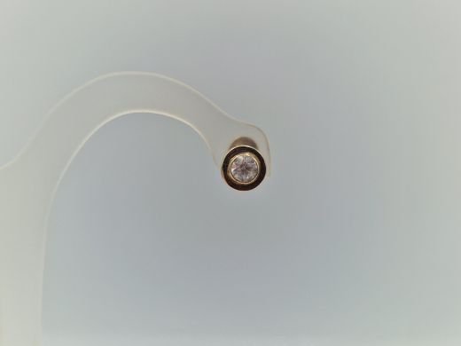 Zelta auskari ar cirkoniju, 1.96 g