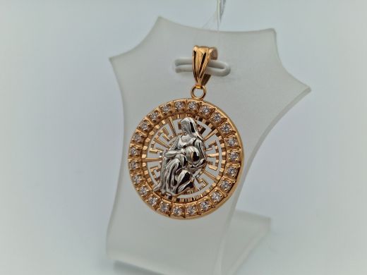 Zelta kulons ar cirkoniju, 2.26 g