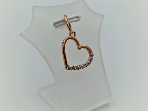 Zelta kulons ar cirkoniju, 0.94 g