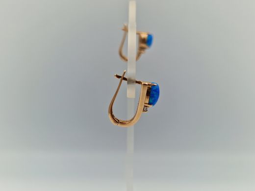 Zelta auskari ar cirkoniju, 5.07 g