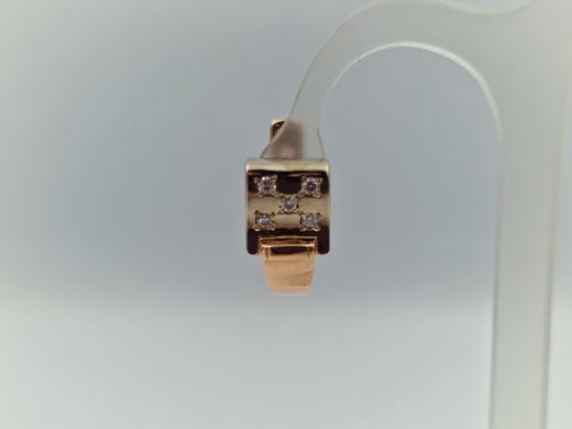 Zelta auskari ar briljantiem, 4.26 g