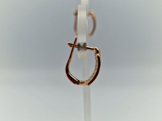 Zelta auskari ar cirkoniju, 2.85 g