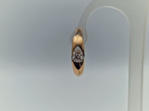 Zelta auskari ar cirkoniju, 1.88 g