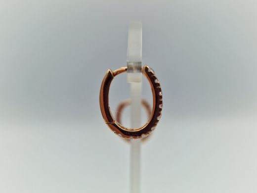 Zelta auskari ar cirkoniju, 2.33 g