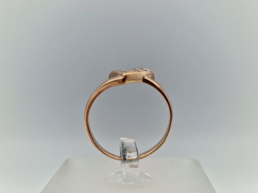 Zelta gredzens ar cirkoniju, 1.22 g, izm. 15.5