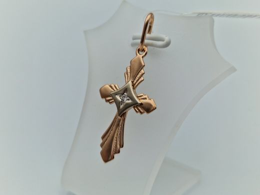 Золотой кулон с цирконом, 1.47 г