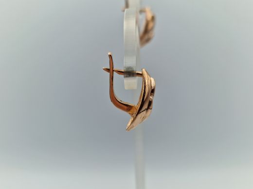 Aukso auskarai su cirkonisu, 3.60 g