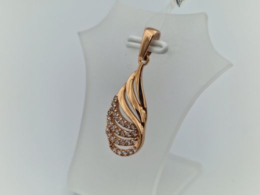 Zelta kulons ar cirkoniju, 1.64 g