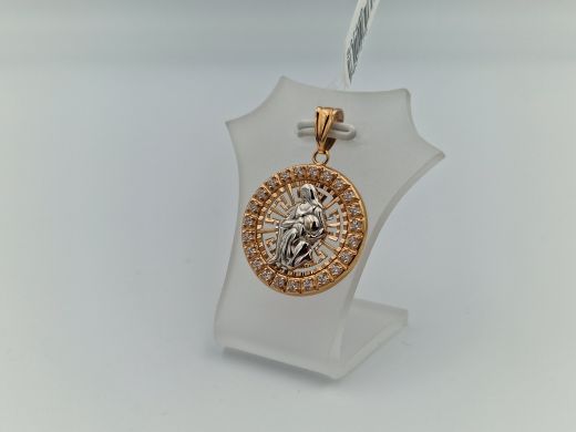 Zelta kulons ar cirkoniju, 2.26 g