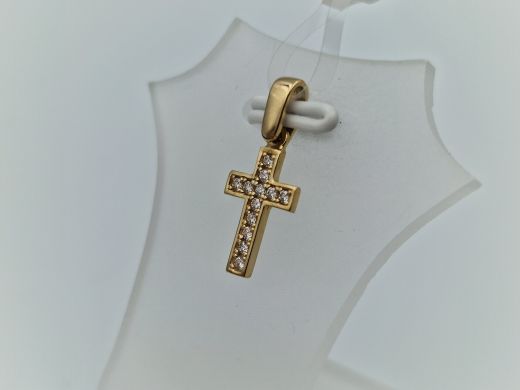 Золотой кулон с цирконом, 0.85 г