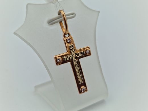 Золотой кулон с цирконом, 1.67 г