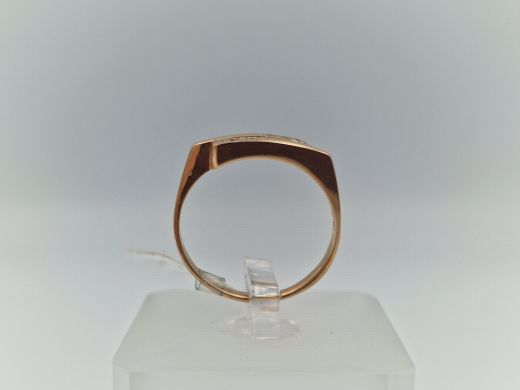 Zelta gredzens ar cirkoniju, 1.87 g, izm. 17