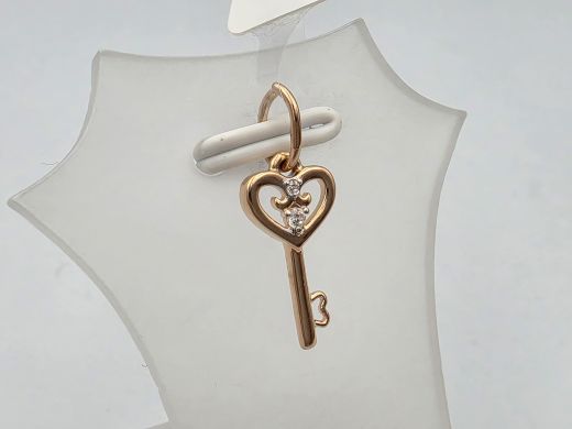 Zelta kulons ar cirkoniju, 0.56 g