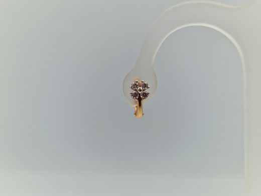 Zelta auskari ar cirkoniju, 1.42 g