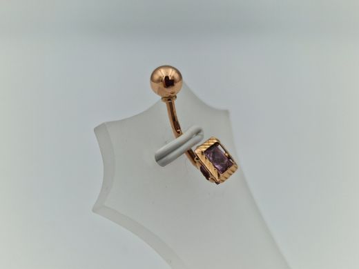 Золотой кулон с цирконом, 1.02 г