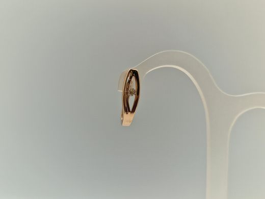 Zelta auskari ar cirkoniju, 1.96 g