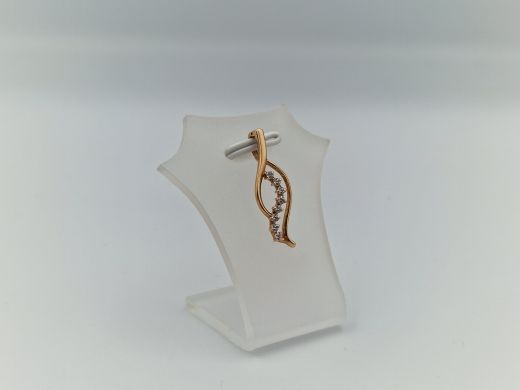 Zelta kulons ar cirkoniju, 0.92 g