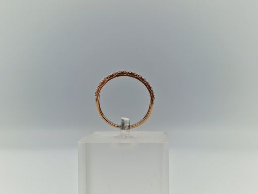 Zelta gredzens ar cirkoniju, 2.2 g, izm. 19